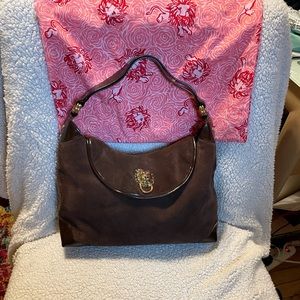 Brown Suede Lilly Pulitzer Purse
